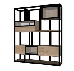 loft置物架SU模型