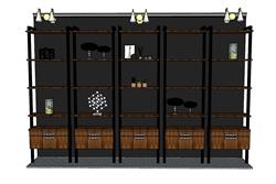 loft置物架SU模型