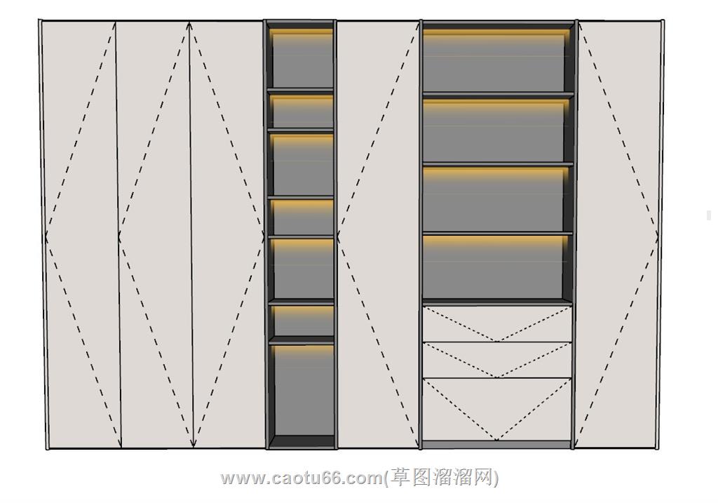 衣柜SU模型