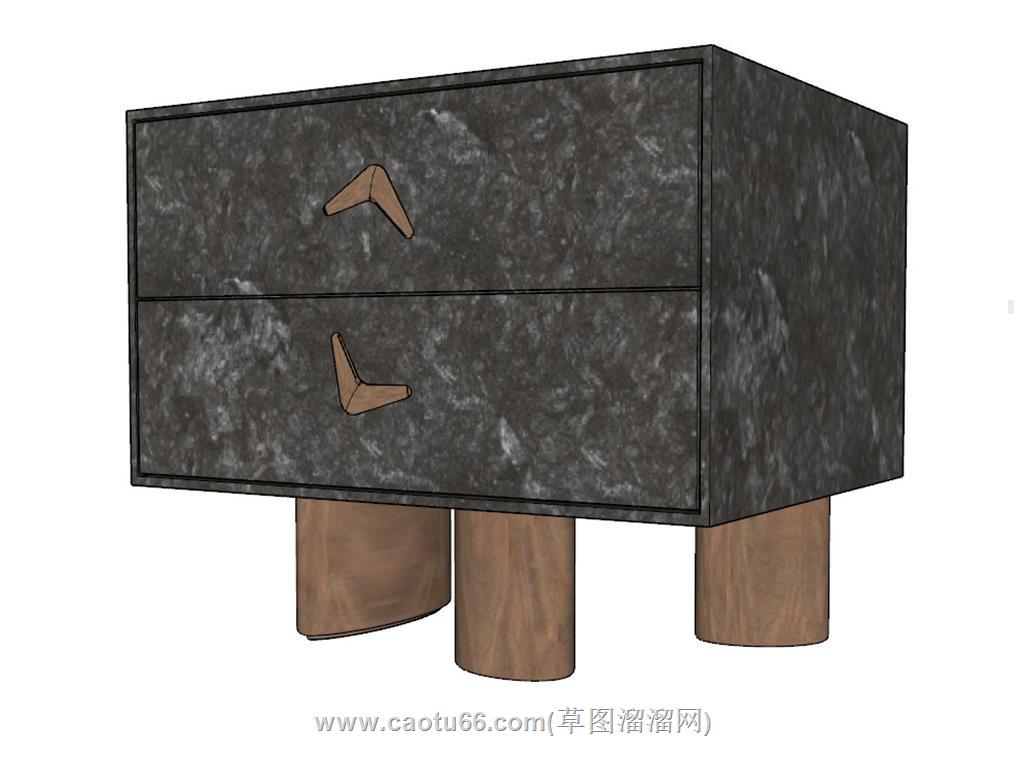 床头柜SU模型