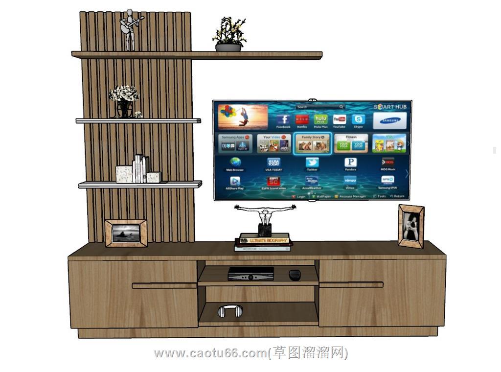 电视柜SU模型