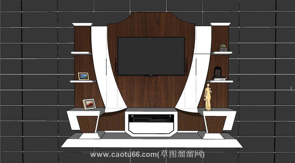 电视柜SU模型