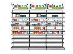 药店货架展架SU模型