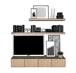 电视柜SU模型