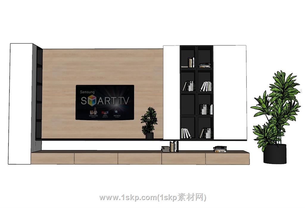 电视柜SU模型