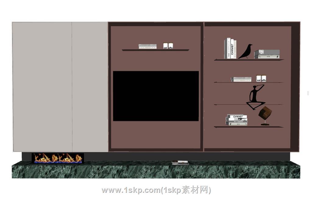 电视柜SU模型