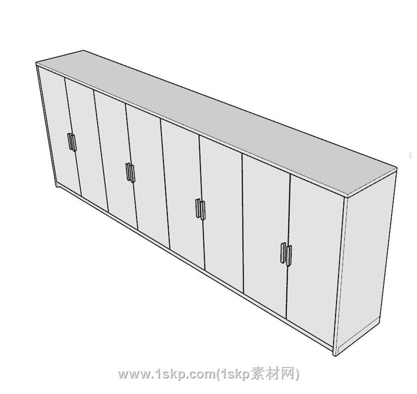 地柜排柜柜子SU模型