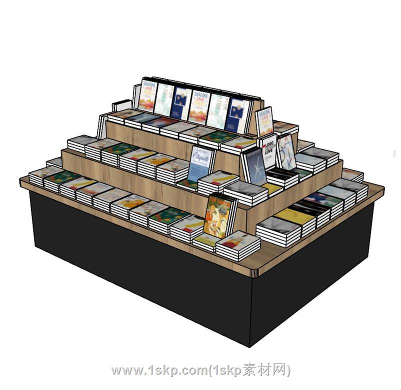 书柜展柜SU模型