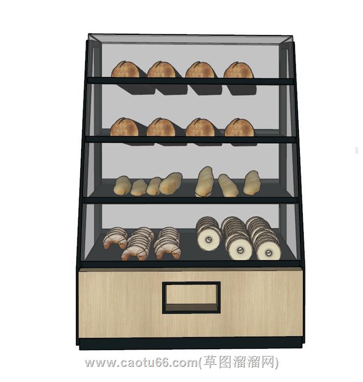 蛋糕柜展柜SU模型