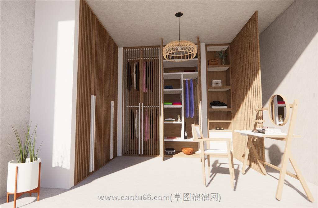衣柜衣帽间SU模型