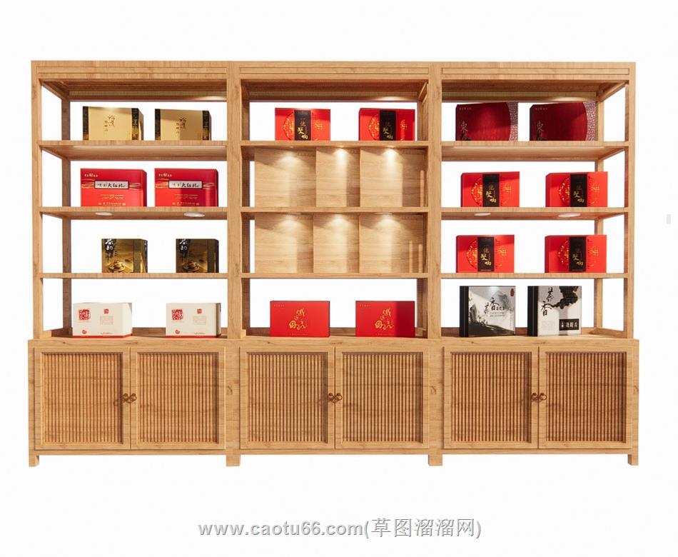 茶叶柜茶叶盒SU模型