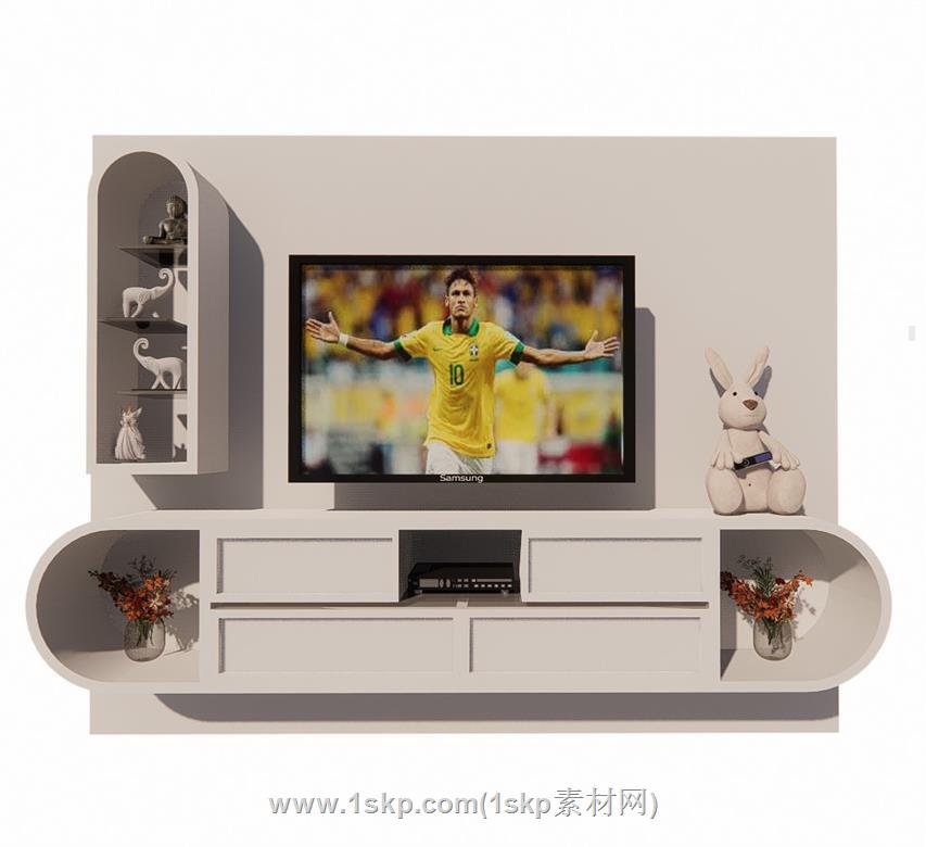 电视柜SU模型