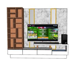 电视柜SU模型