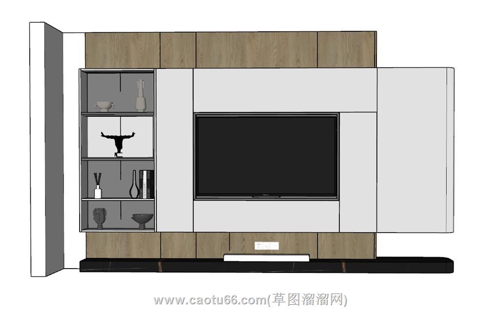 电视柜SU模型