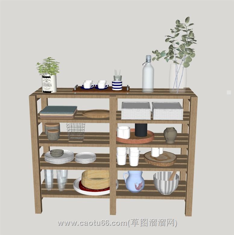 置物架SU模型