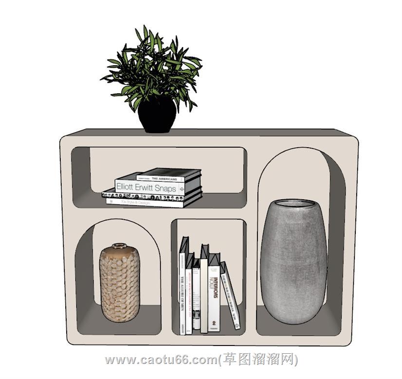 奶油柜子SU模型