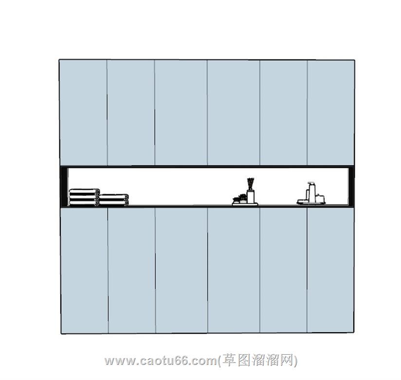 玄关柜装饰柜SU模型