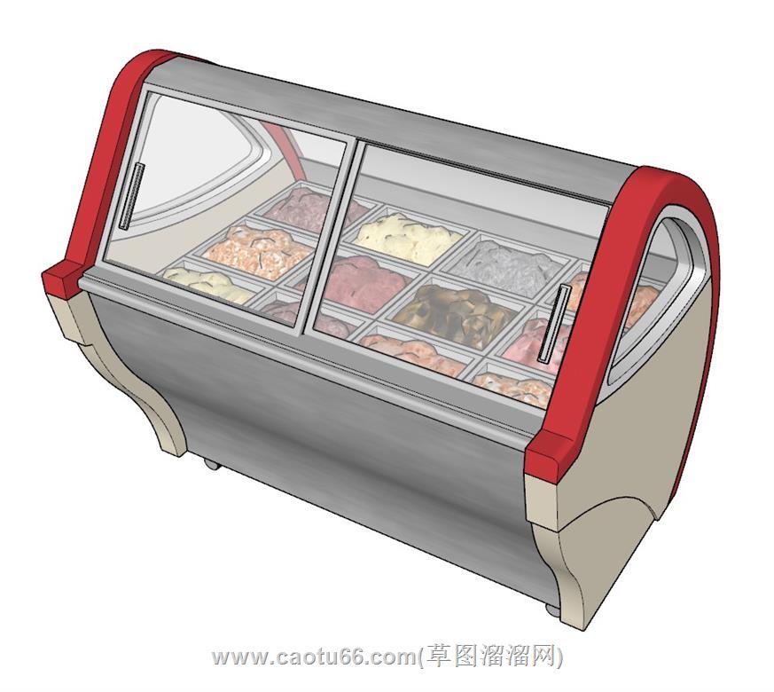 熟菜展柜SU模型