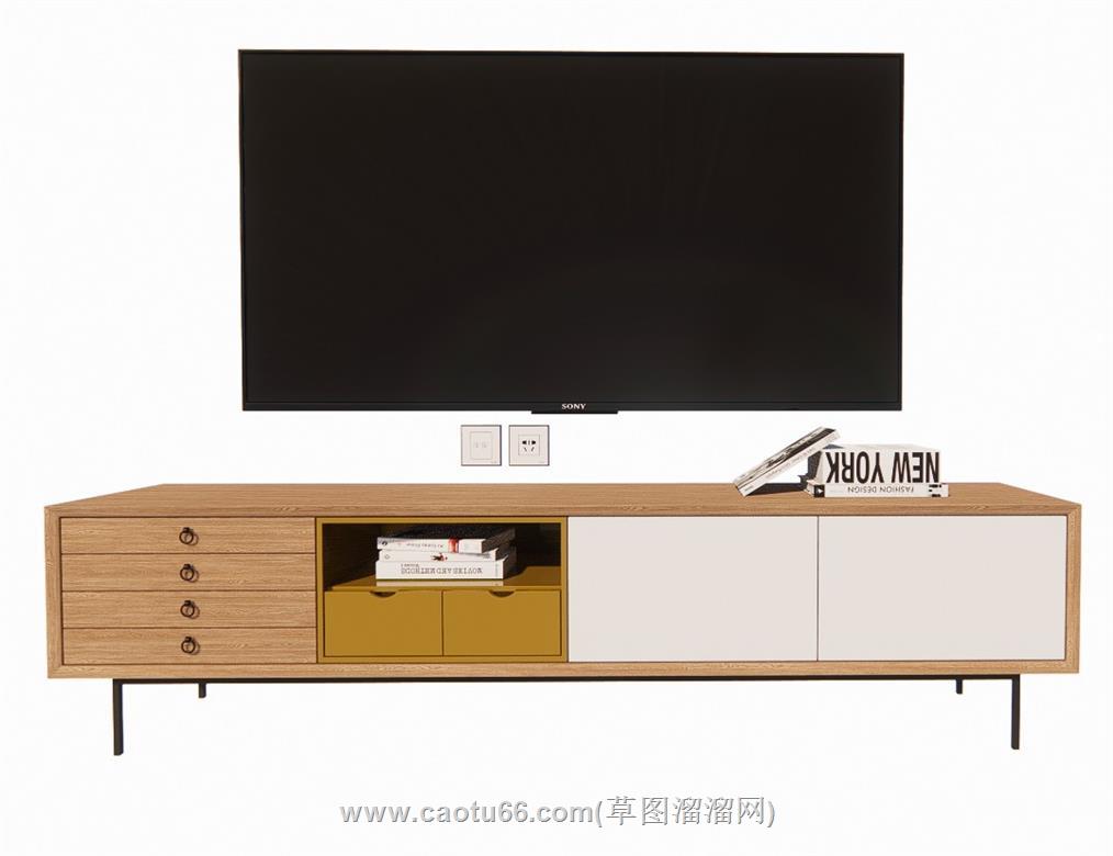 电视柜SU模型