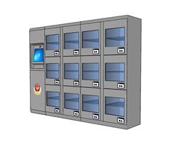 公安警察装备柜SU模型