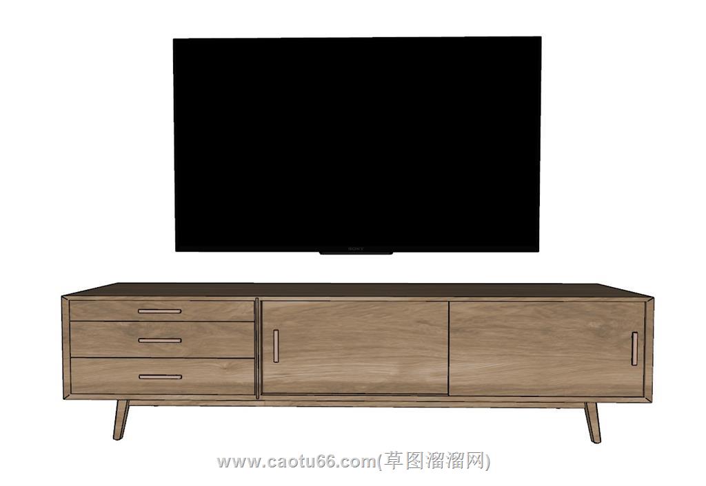 电视柜SU模型