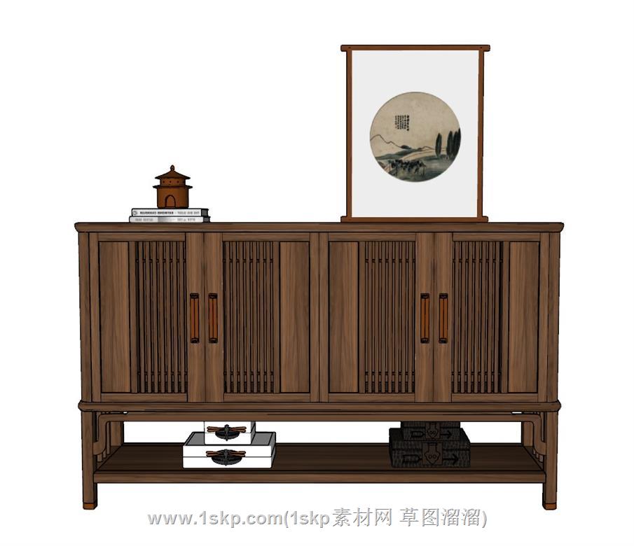 餐边柜备餐柜SU模型