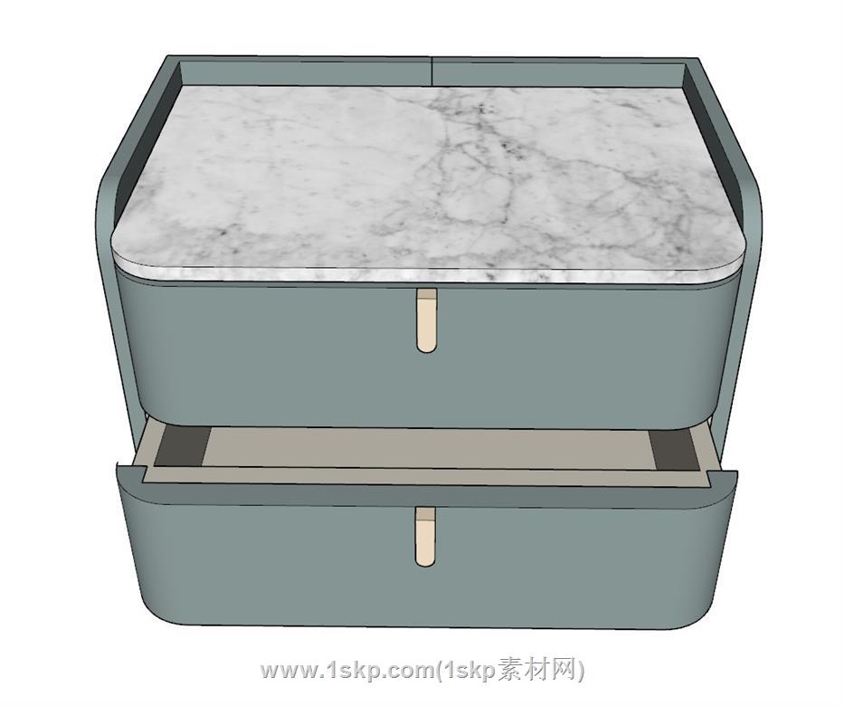 抽屉柜床头柜边柜SU模型