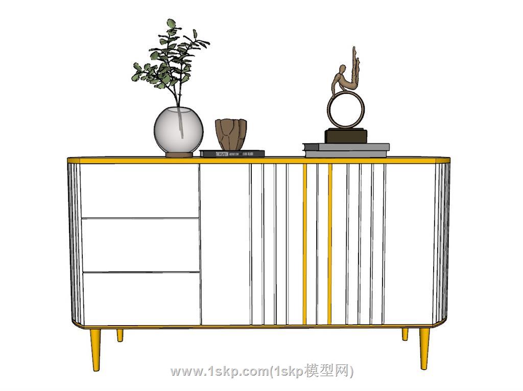 边柜体操工艺品SU模型