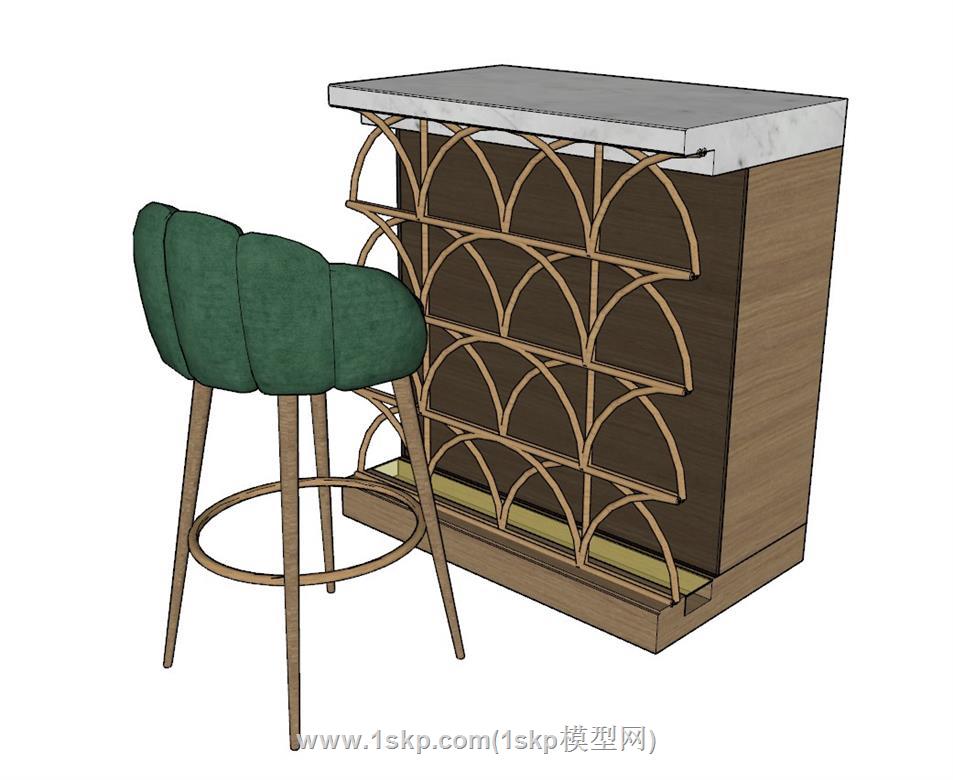 吧台吧台椅SU模型