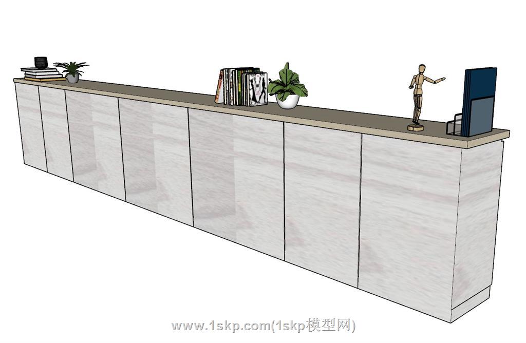 边柜装饰柜SU模型