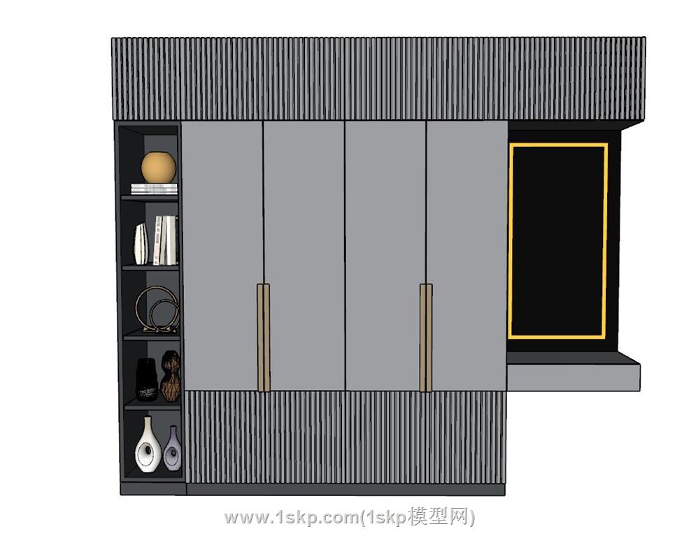 衣柜置物柜SU模型