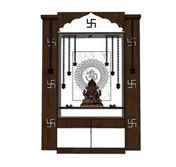 象头神迦尼萨神台柜SU模型
