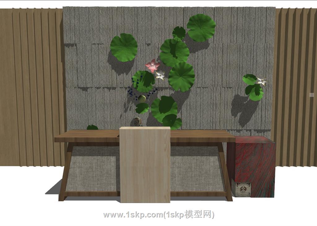 接待台前台柜SU模型