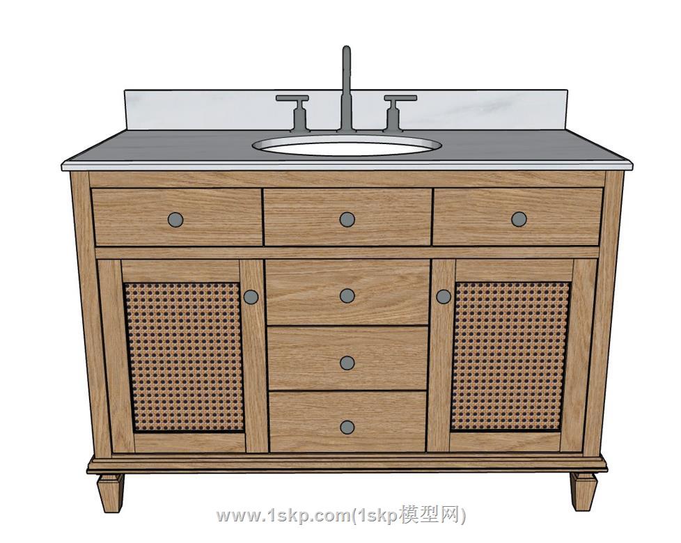 浴室柜SU模型