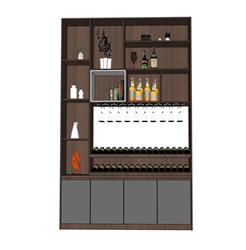 酒柜SU模型