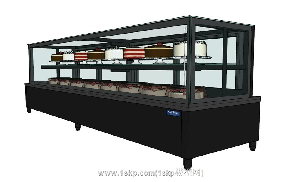 蛋糕柜展柜SU模型