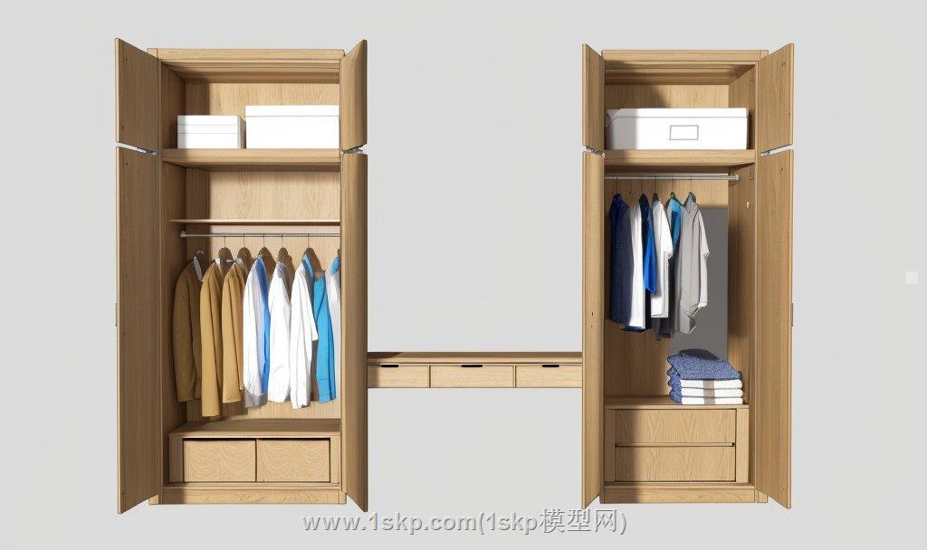 衣柜衣服SU模型