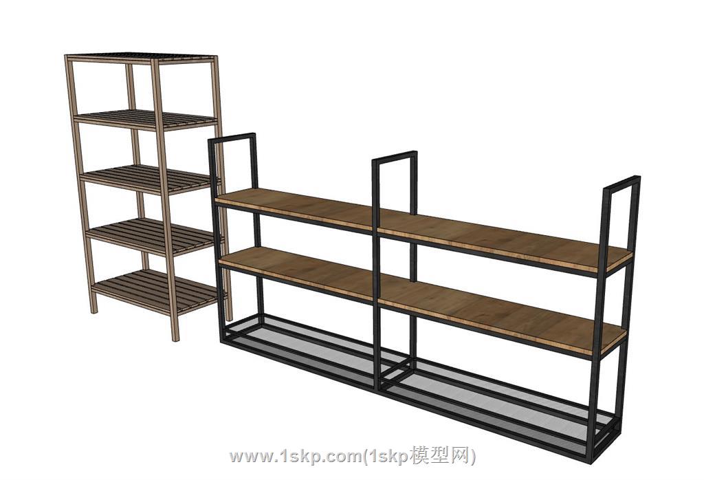 木货架SU模型