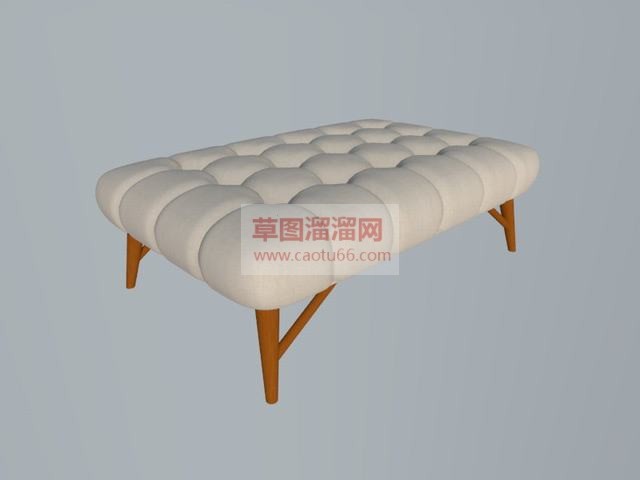 软包坐凳SU模型