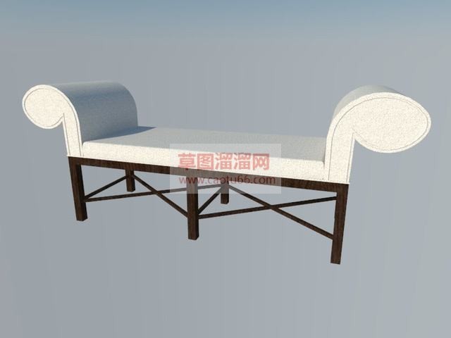 长凳SU模型