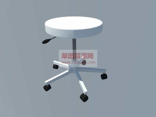 转椅圆凳升降凳SU模型