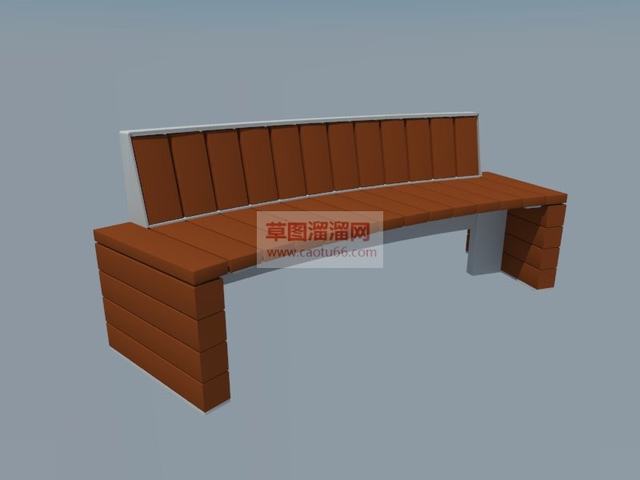 长椅长凳座椅SU模型