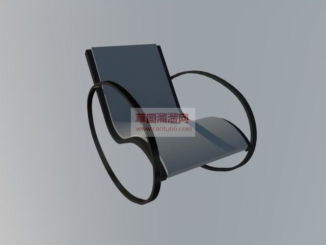 扶手椅摇椅椅子SU模型