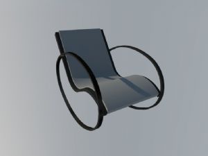 扶手椅摇椅椅子SU模型 免费sketchup模型下载