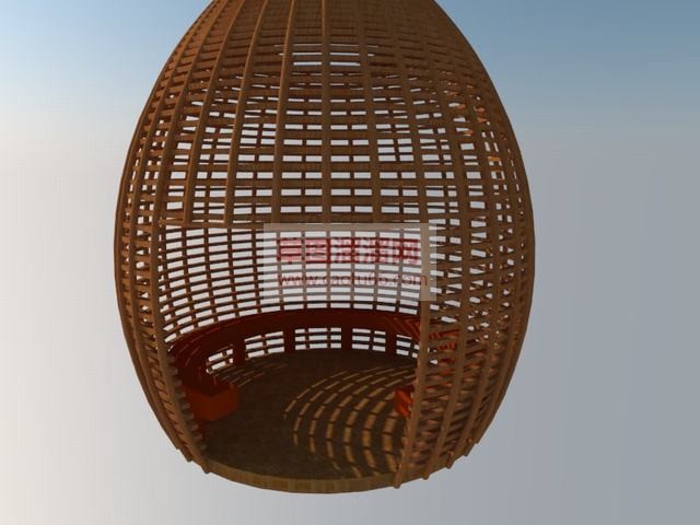 景观鸟笼座椅SU模型