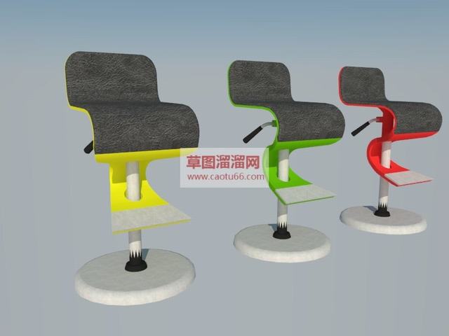 吧台椅座椅旋转吧台椅SU模型