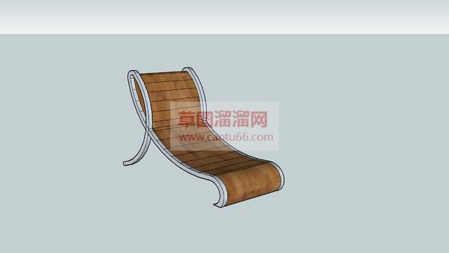 户外休闲椅躺SU模型