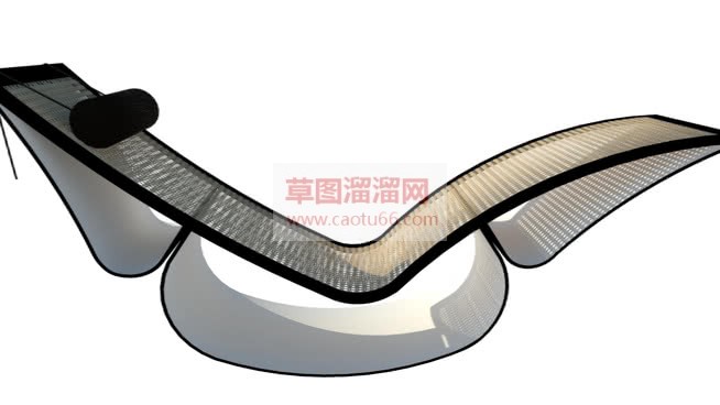 懒人椅躺椅休SU模型