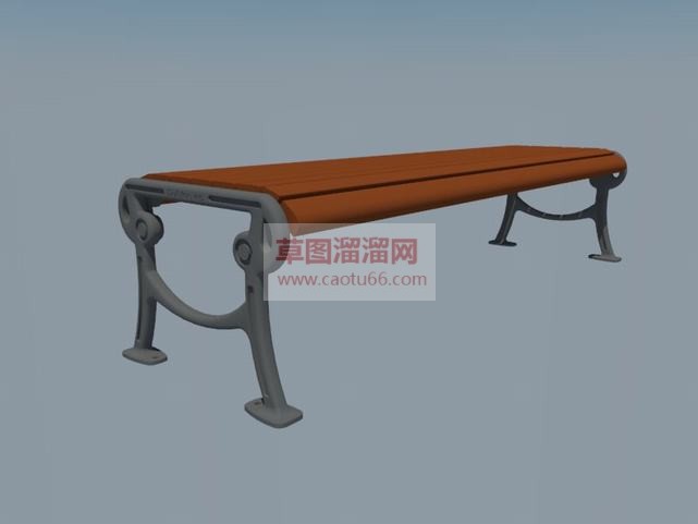 公园长椅户外SU模型