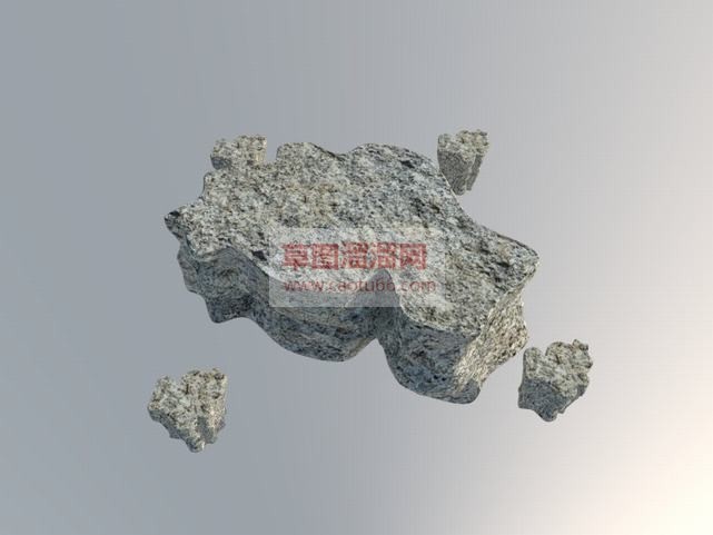 景观小品-石SU模型